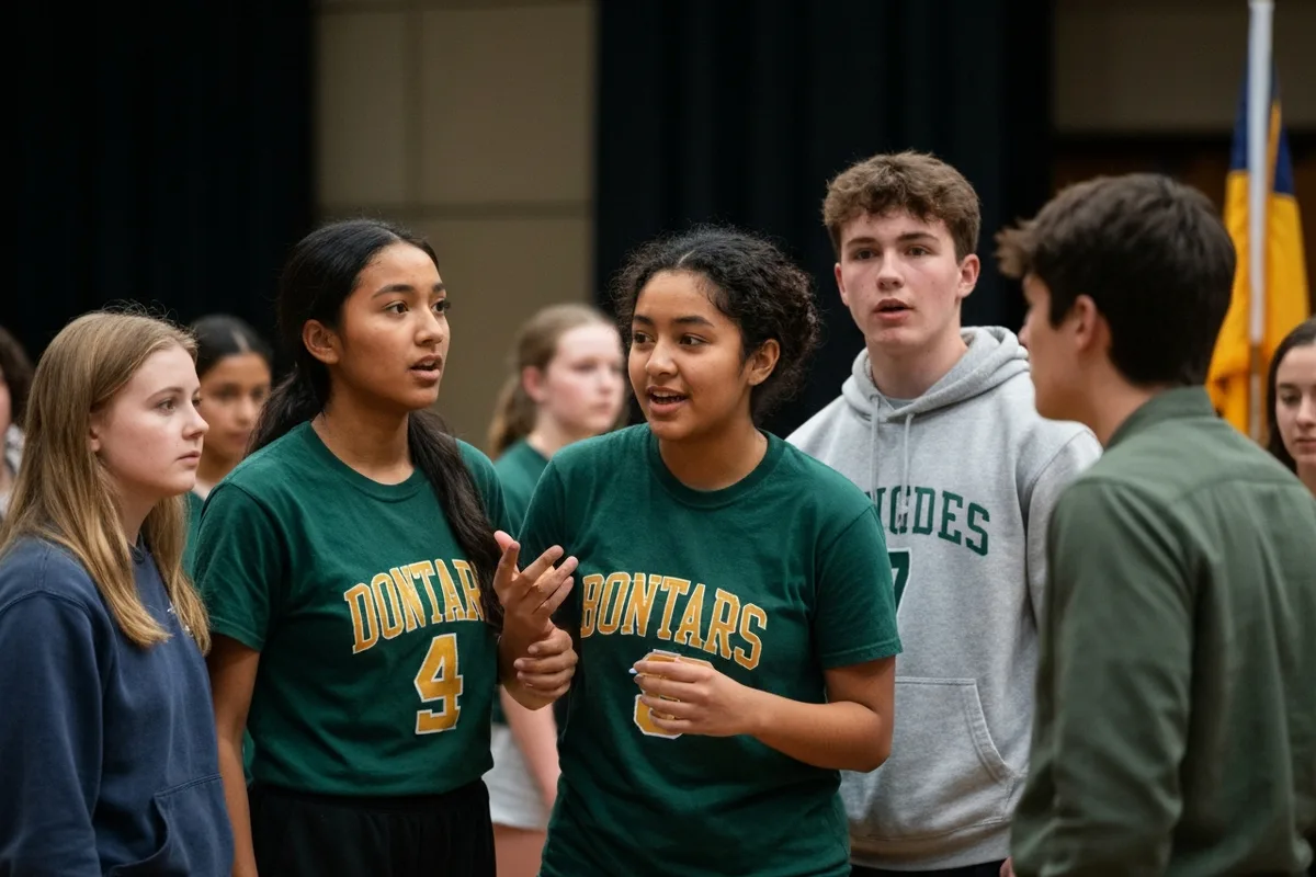 Drama / Theater - Rehearsal 2 at Aerie Peak High School.