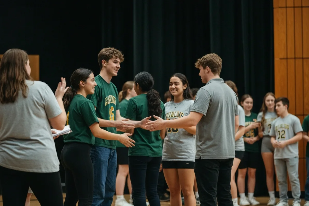 Drama / Theater - Rehearsal 2 at Aerie Peak High School.