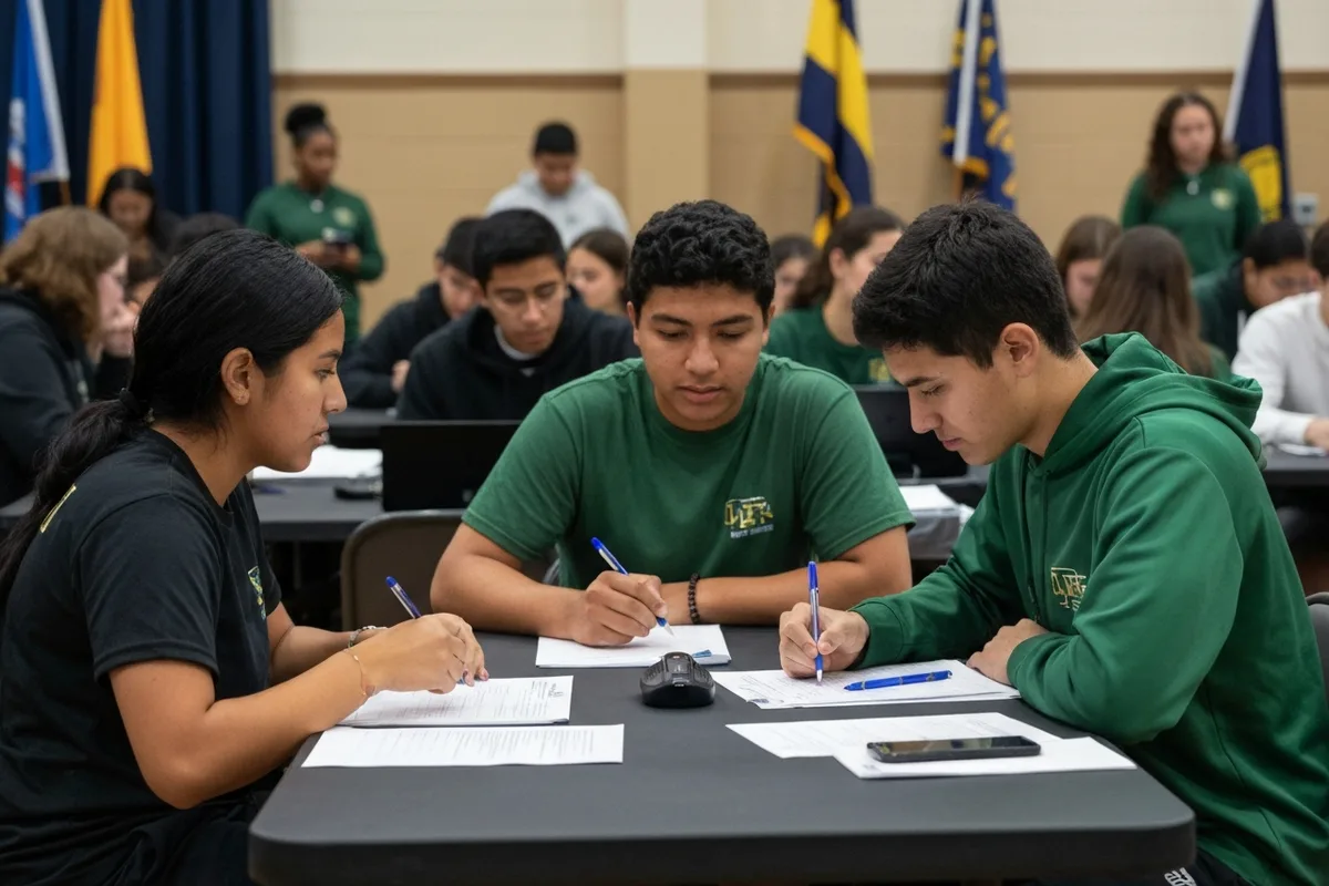 Math Team - Competition 4 at Aerie Peak High School.
