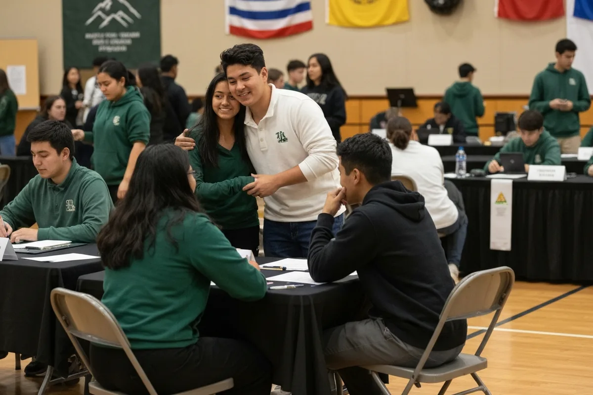 Math Team - Competition 4 at Aerie Peak High School.