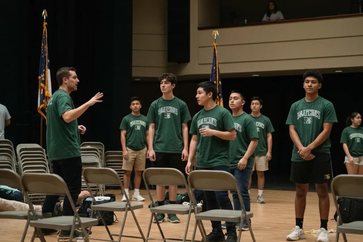 Math Team - Rehearsal 3 at Aerie Peak High School.