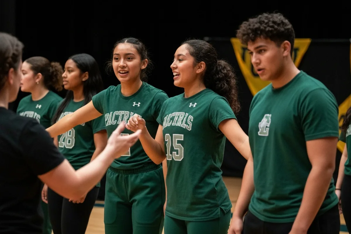 Dance Team - Rehearsal 8 at Aerie Peak High School.