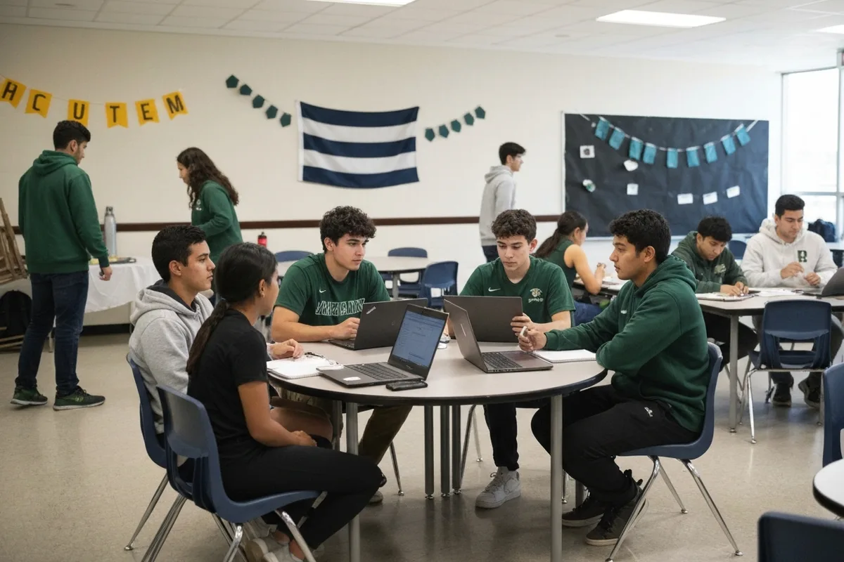 Math Team - Meeting 1 at Aerie Peak High School.