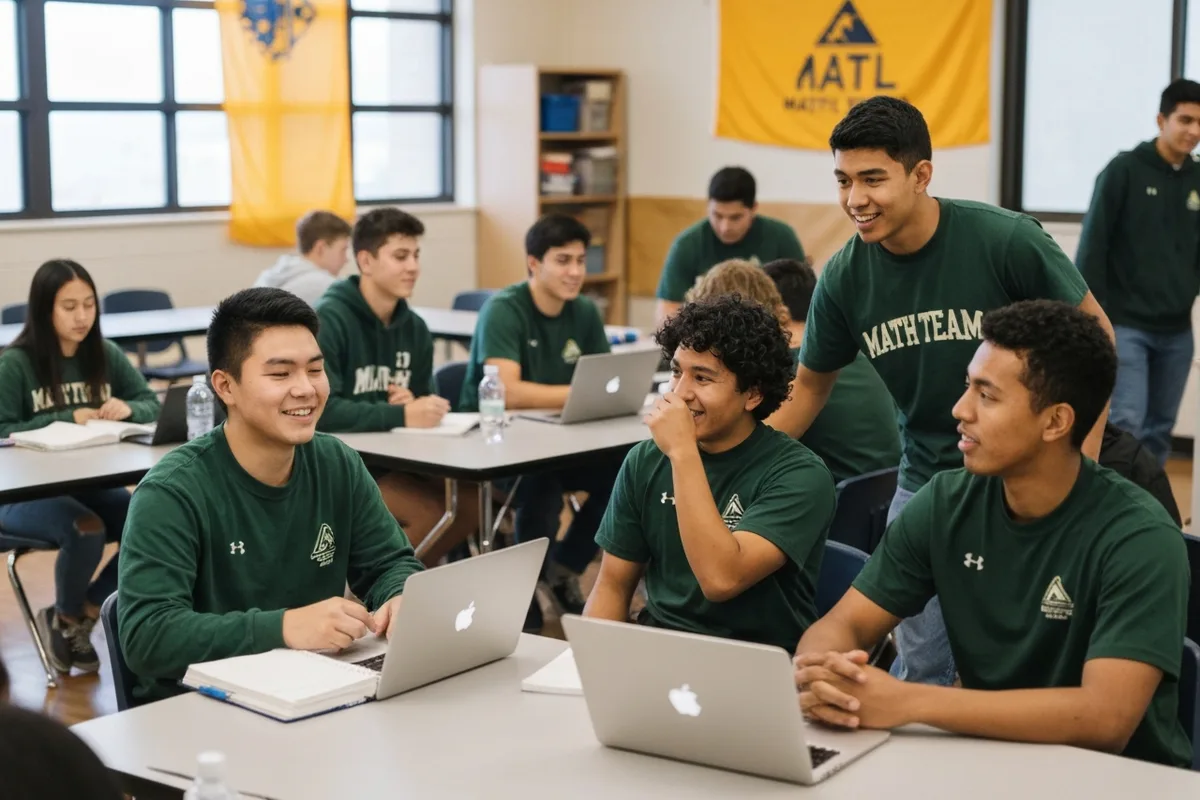 Math Team - Meeting 1 at Aerie Peak High School.
