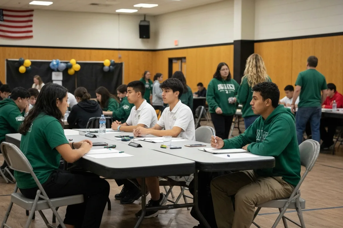 Math Team - Competition 7 at Aerie Peak High School.