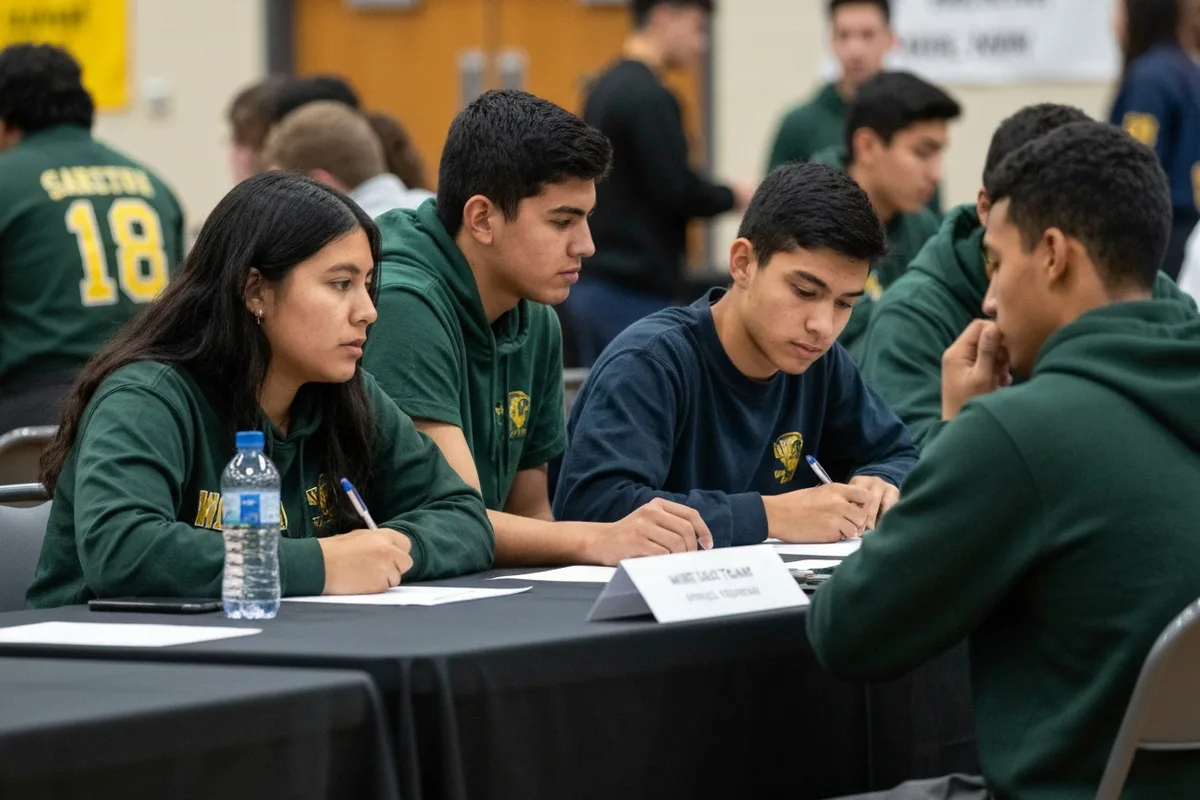 Math Team - Competition 7 at Aerie Peak High School.