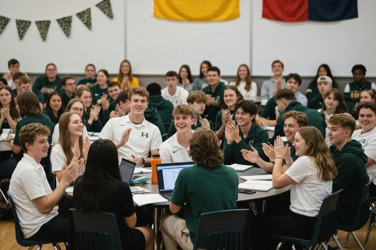 Winter Sports Kickoff Meeting at Aerie Peak High School.