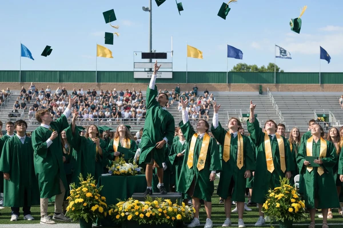 Graduation - Class of 2026 at Aerie Peak High School.