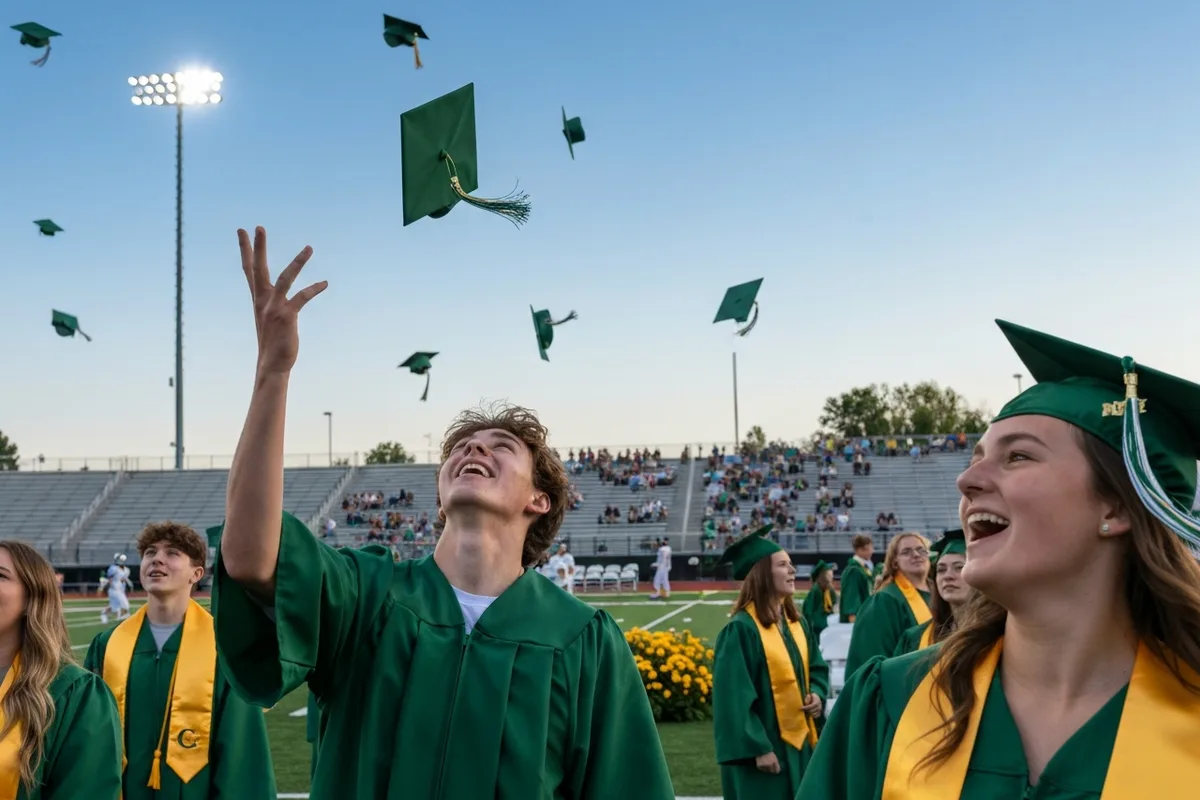 Graduation - Class of 2026 at Aerie Peak High School.