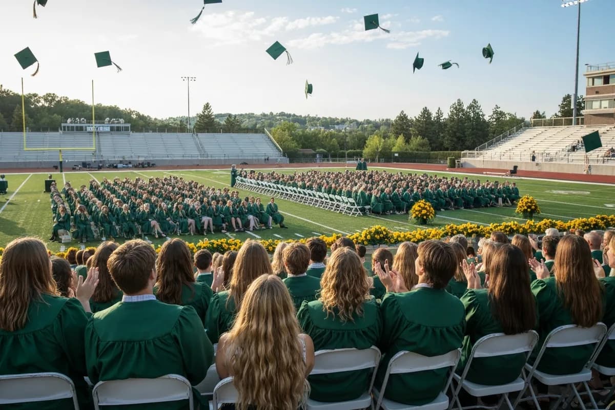 Graduation - Class of 2026 at Aerie Peak High School.