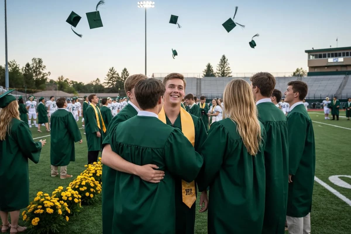 Graduation - Class of 2026 at Aerie Peak High School.