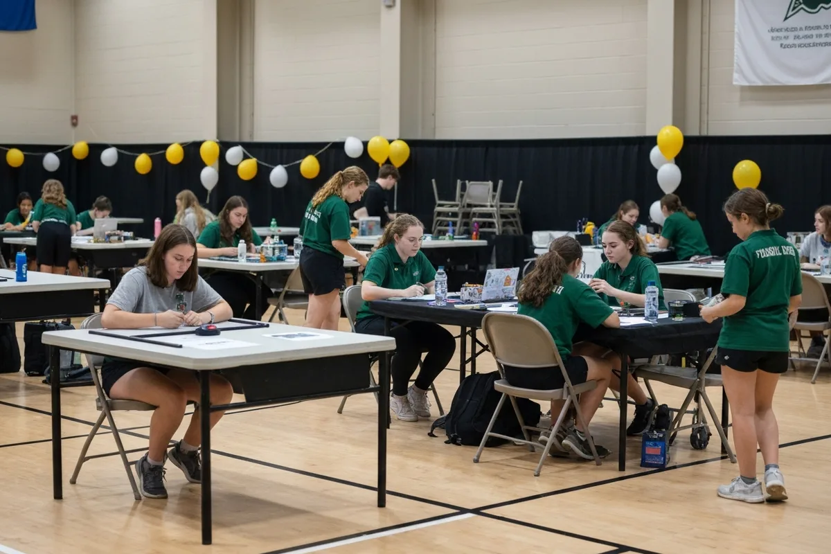 Robotics Club - Competition 7 at Aerie Peak High School.