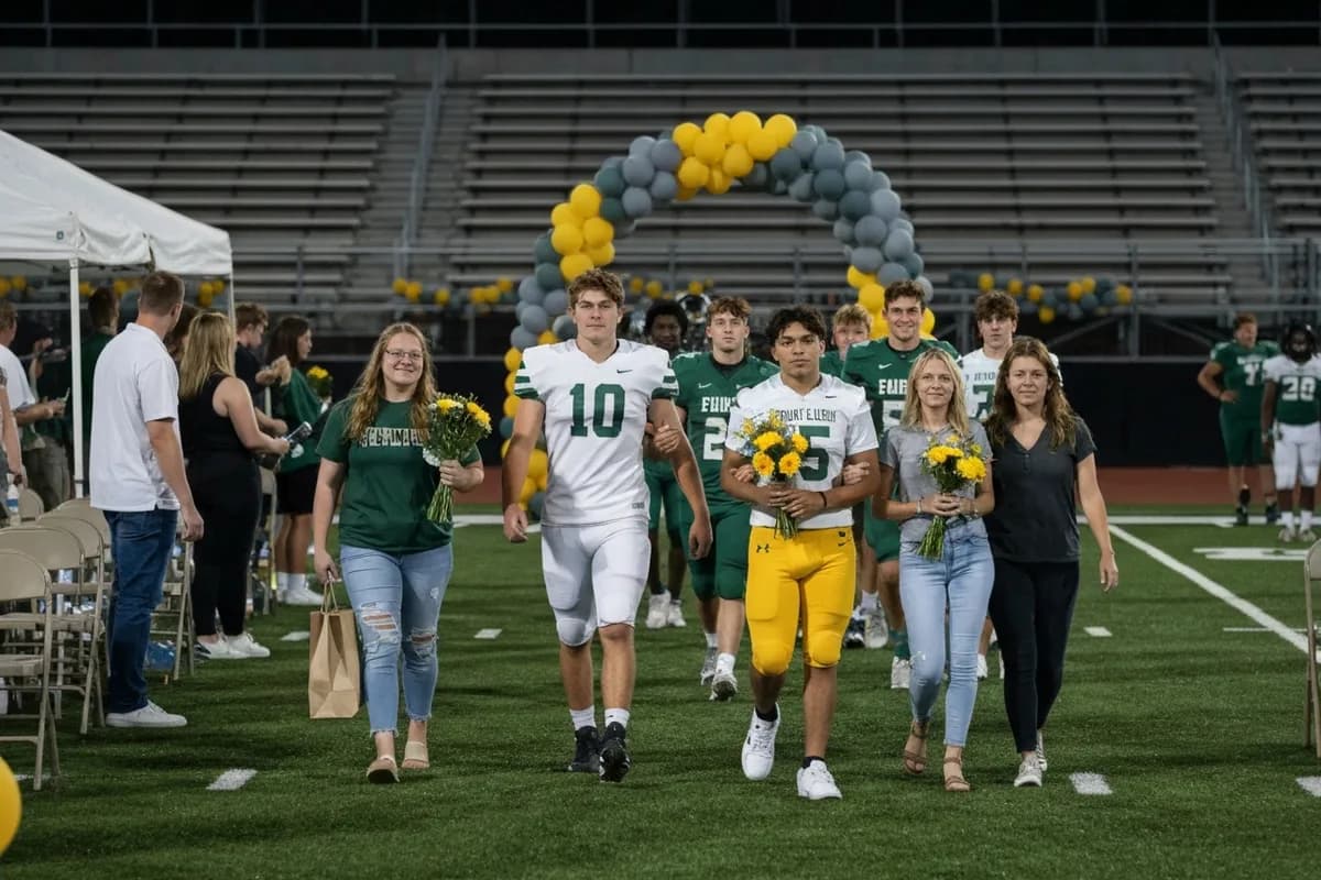 Spring Sports Senior Night at Aerie Peak High School.