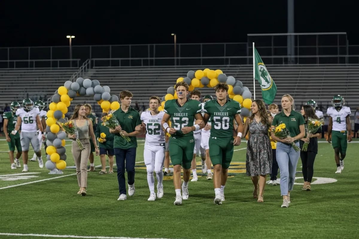 Spring Sports Senior Night at Aerie Peak High School.