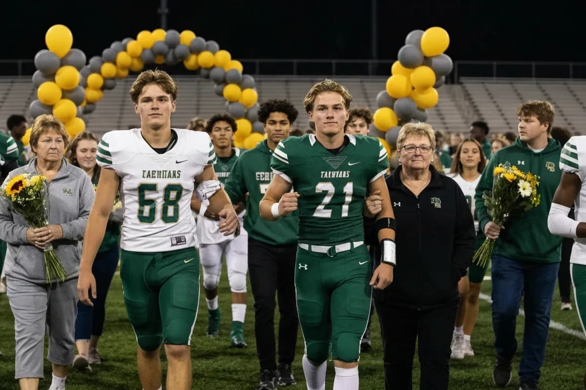 Spring Sports Senior Night at Aerie Peak High School.