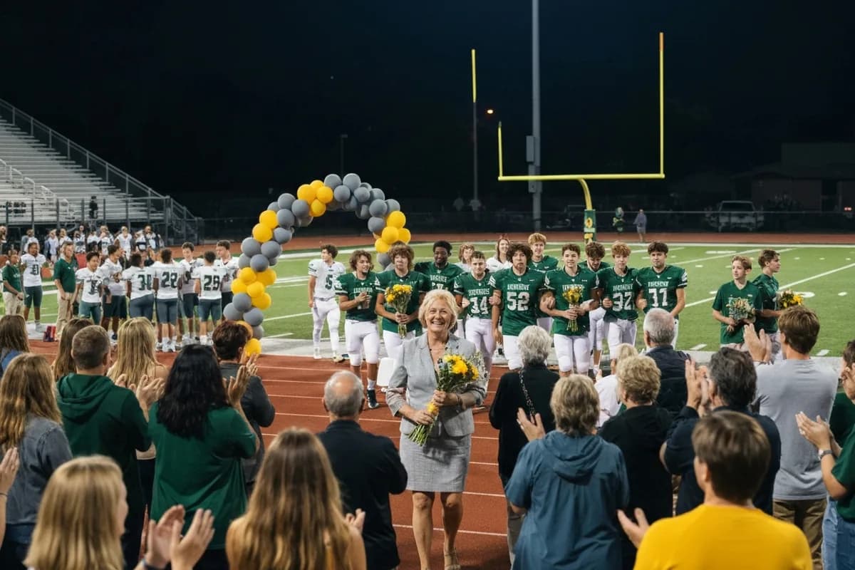 Spring Sports Senior Night at Aerie Peak High School.