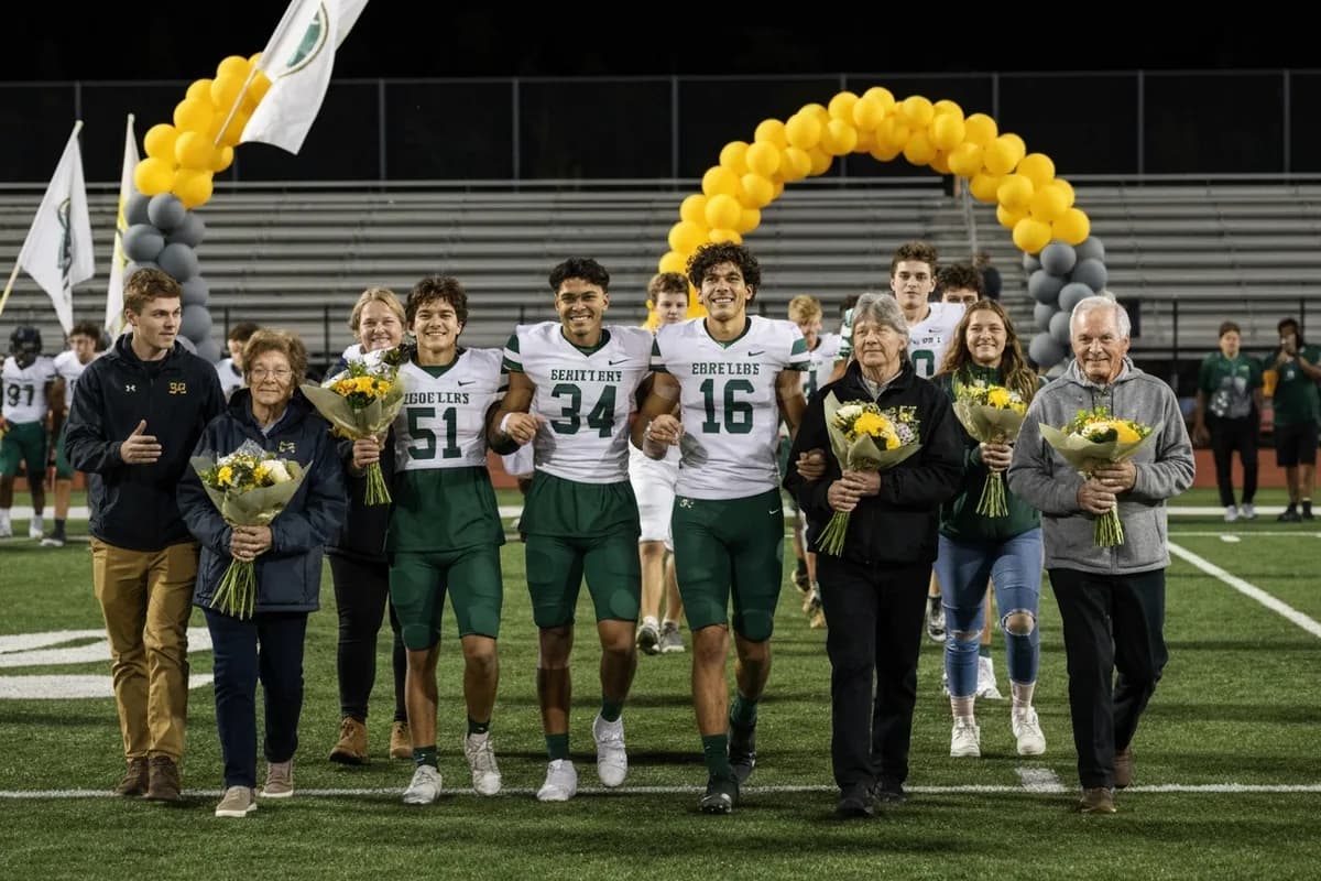 Spring Sports Senior Night at Aerie Peak High School.