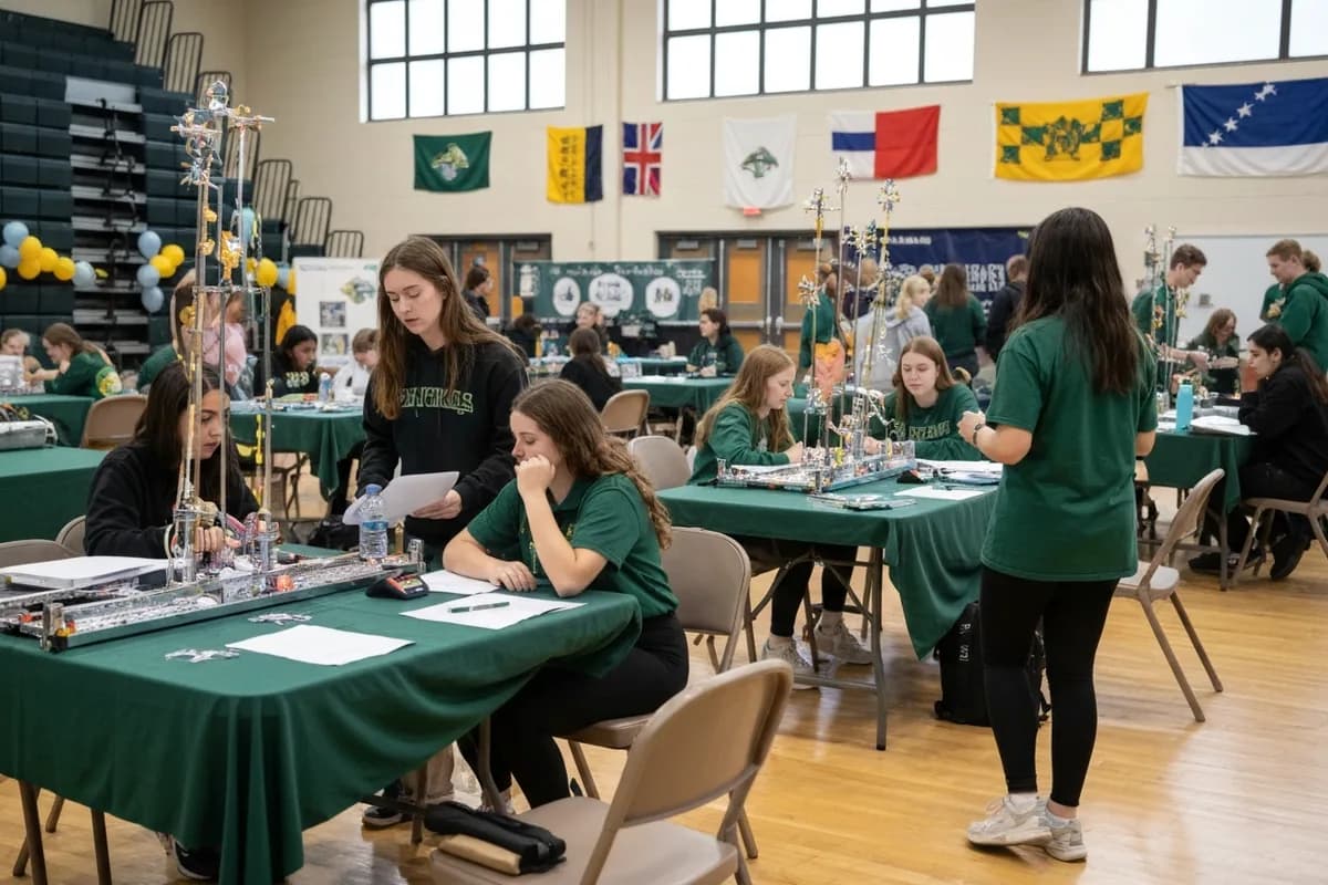 Robotics Club - Competition 6 at Aerie Peak High School.