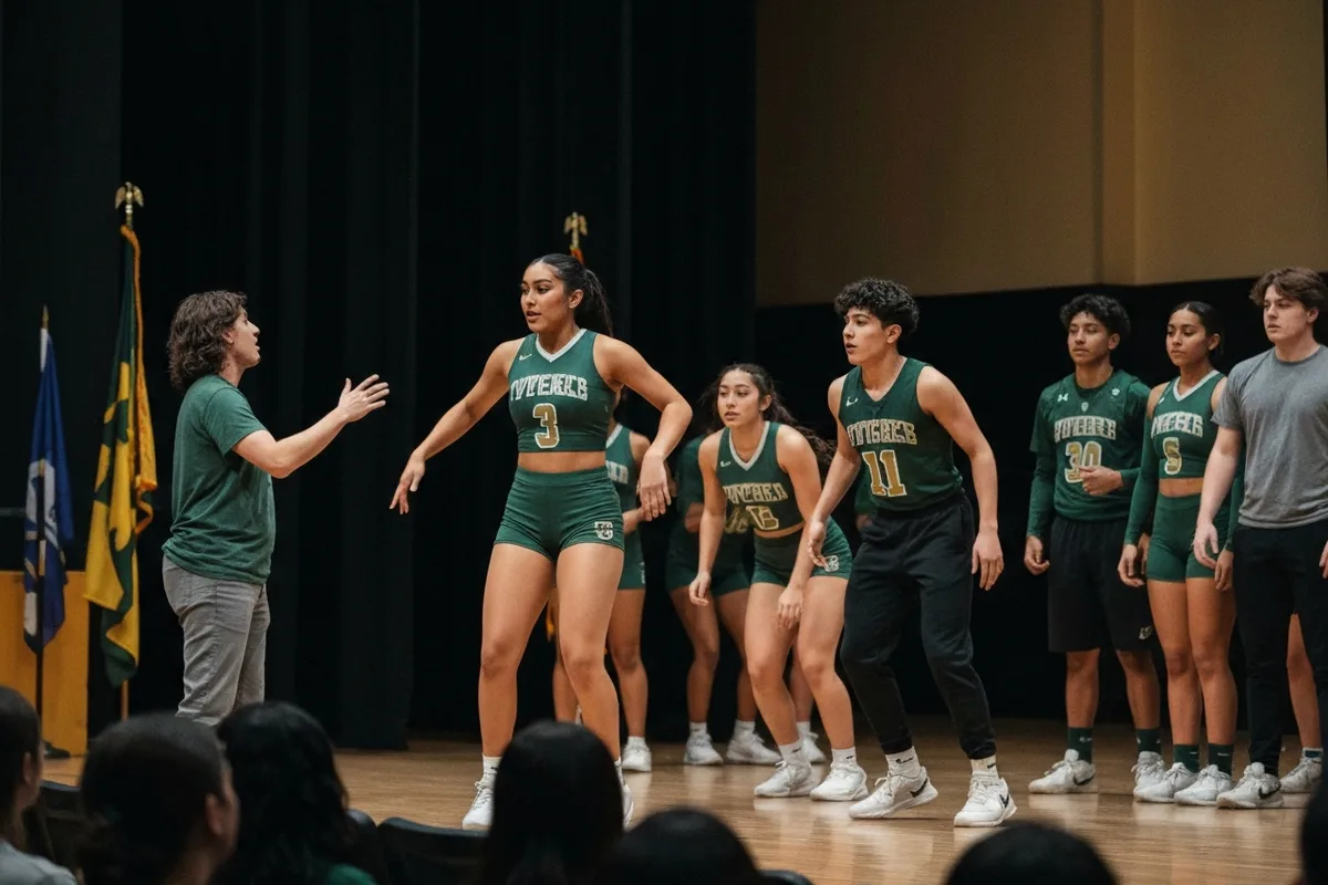 Dance Team - Rehearsal 5 at Aerie Peak High School.
