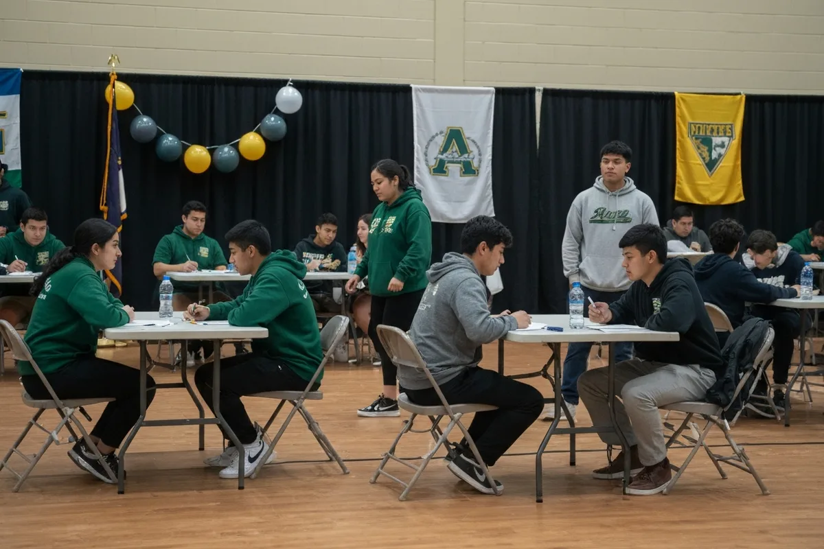 Math Team - Competition 6 at Aerie Peak High School.
