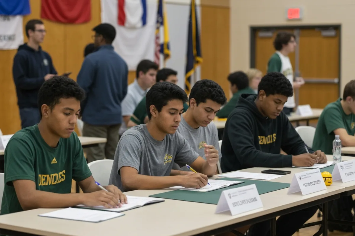 Math Team - Competition 6 at Aerie Peak High School.