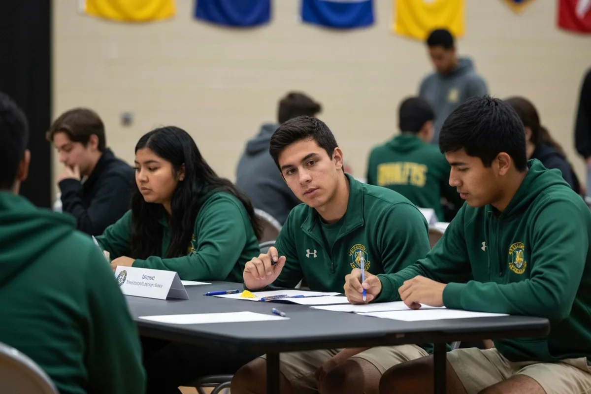 Math Team - Competition 6 at Aerie Peak High School.
