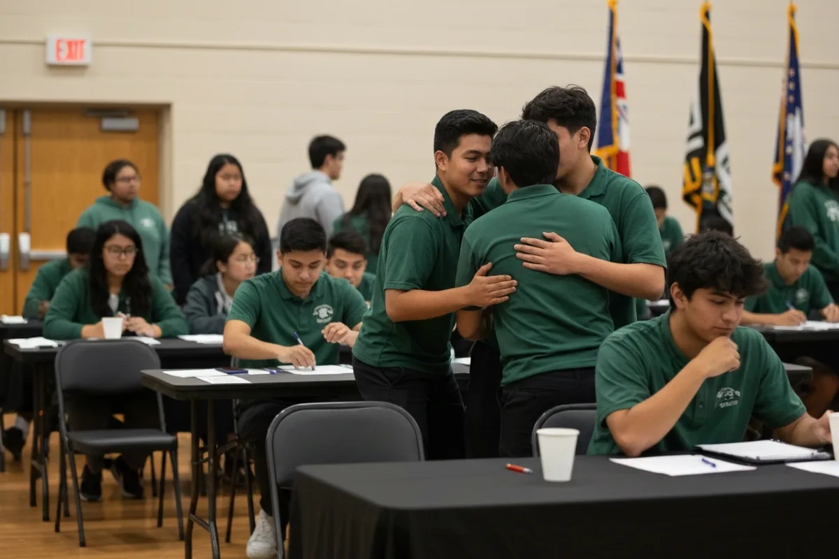 Math Team - Competition 6 at Aerie Peak High School.
