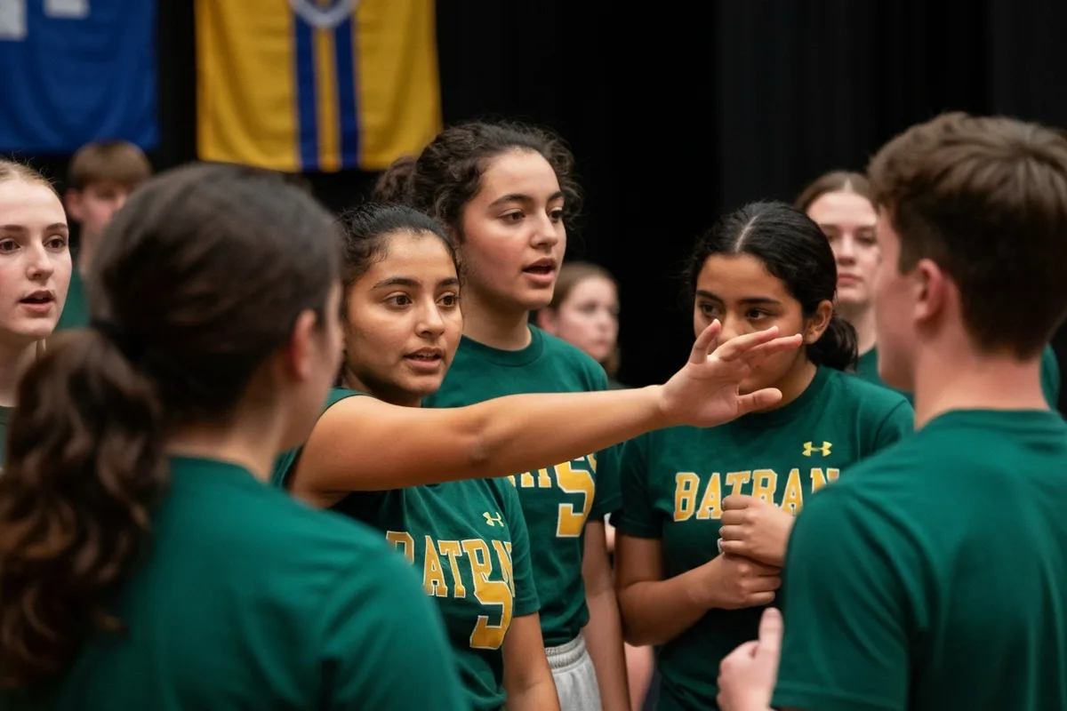 Drama / Theater - Rehearsal 3 at Aerie Peak High School.