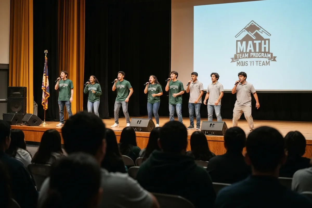 Math Team - Performance 2 at Aerie Peak High School.