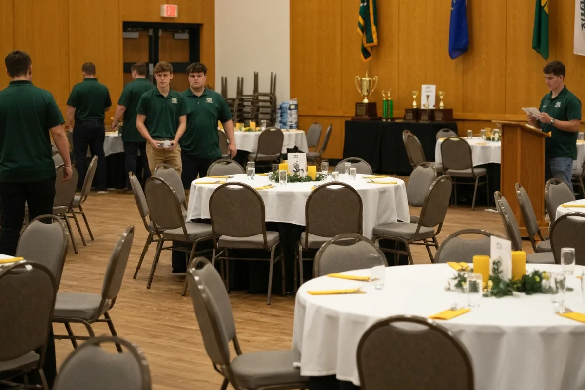 Athletic Awards Banquet at Aerie Peak High School.