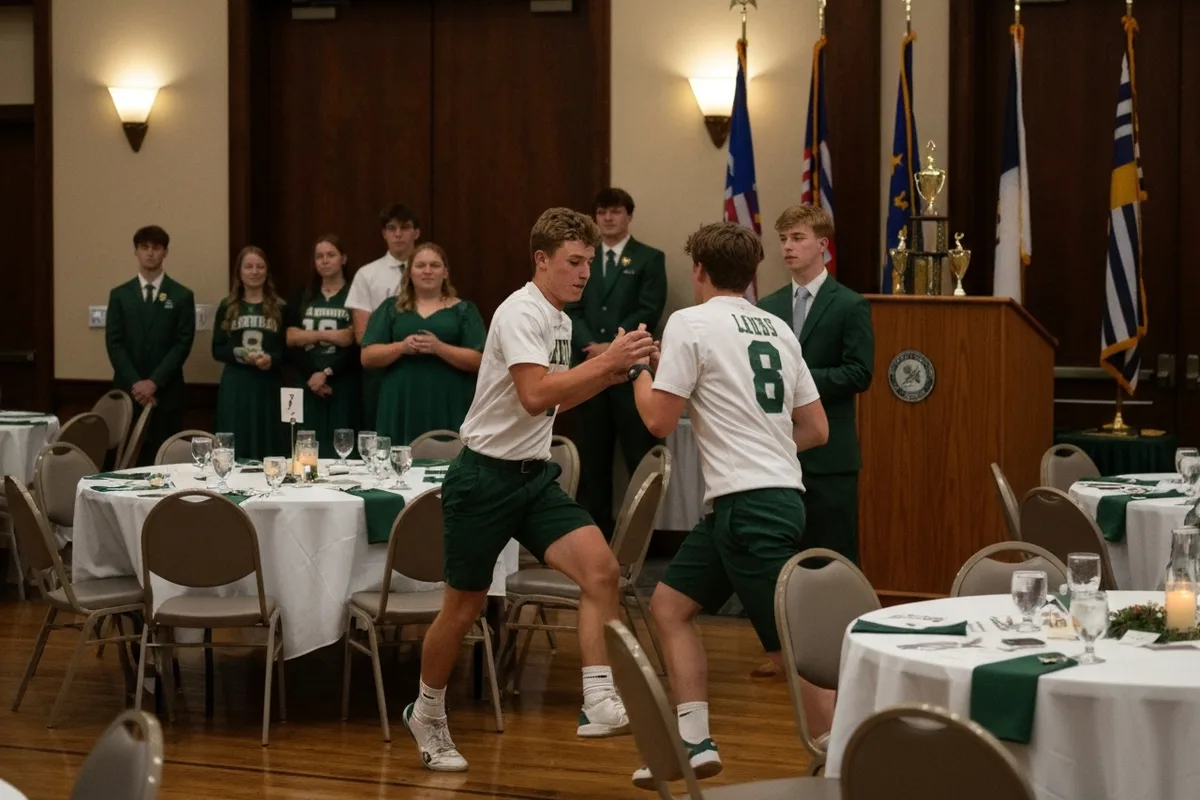 Athletic Awards Banquet at Aerie Peak High School.