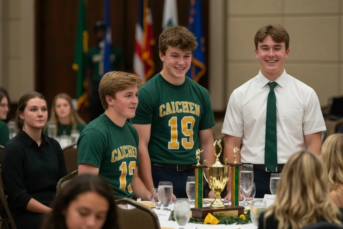 Athletic Awards Banquet at Aerie Peak High School.