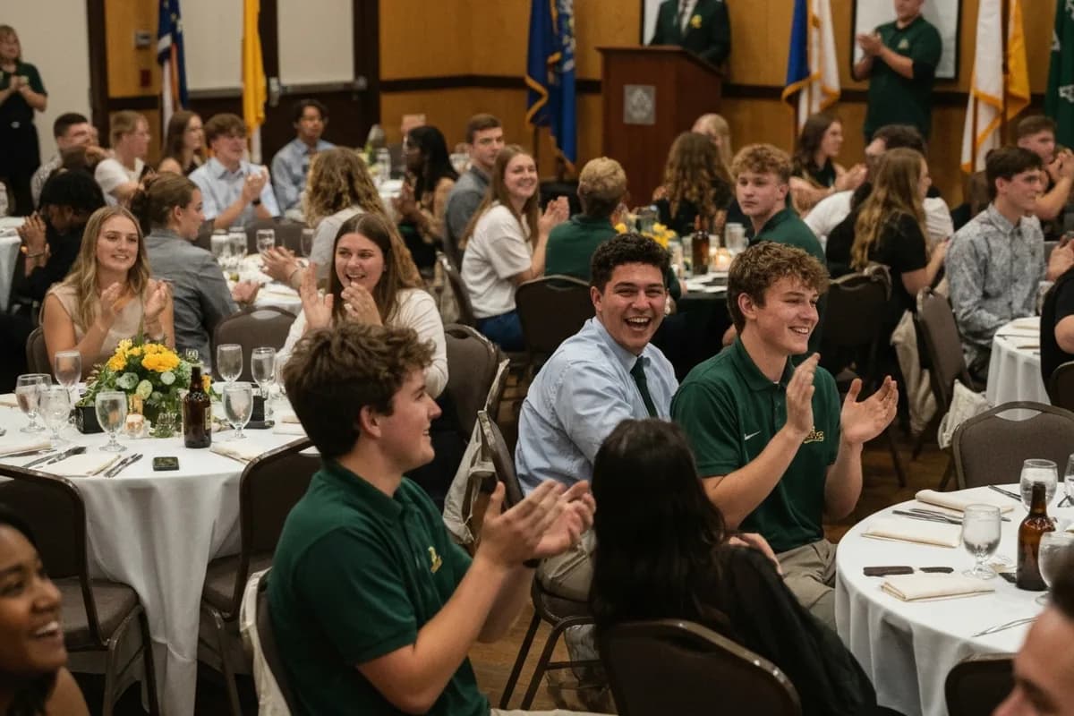 Athletic Awards Banquet at Aerie Peak High School.