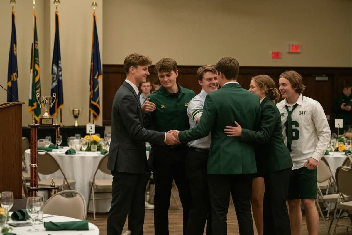 Athletic Awards Banquet at Aerie Peak High School.