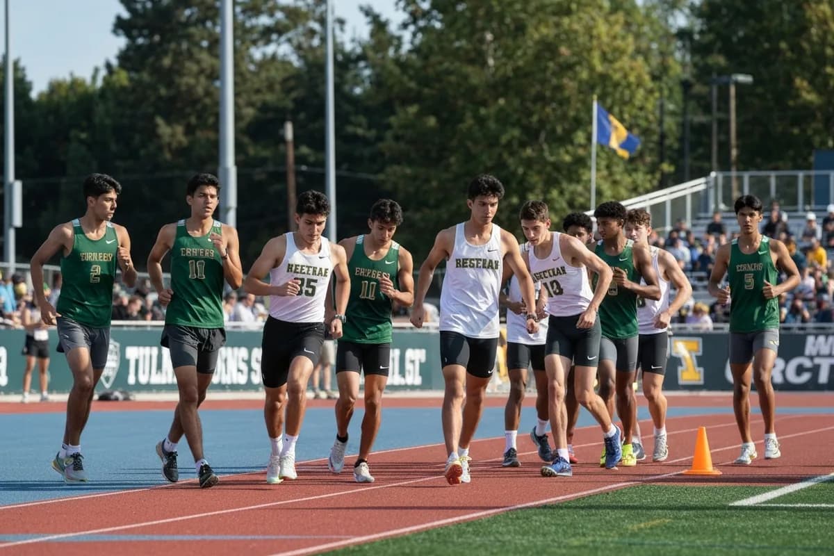 Varsity Boys Track & Field vs Mesa Verde High School.