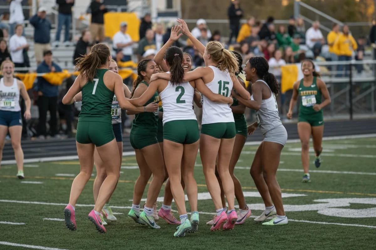 Varsity Girls Track & Field vs Liberty Hill High School at Peregrine Field.