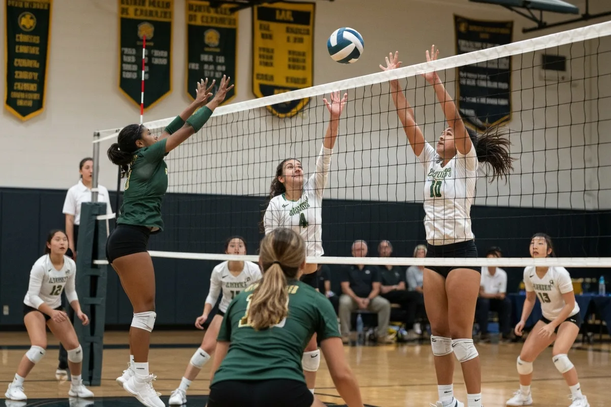 Junior Varsity Girls Volleyball vs Hawk Mountain Academy.