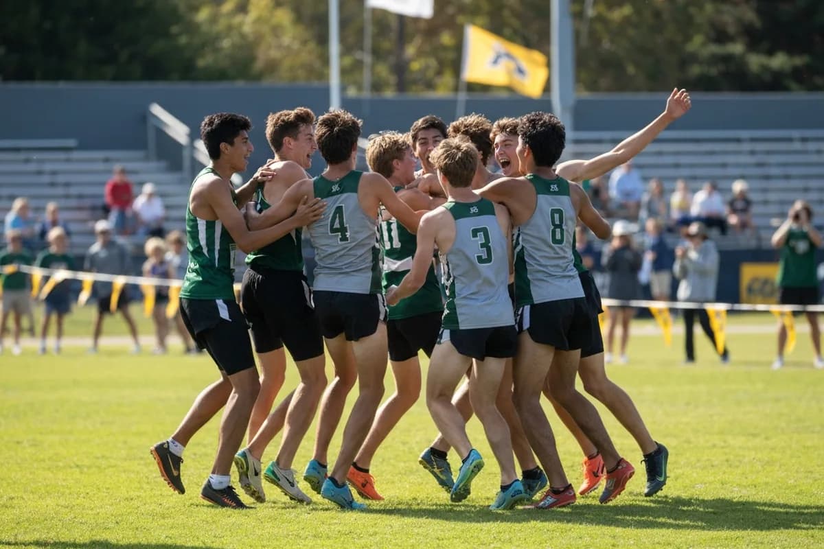 Varsity Boys Cross Country vs Hawk Mountain Academy.