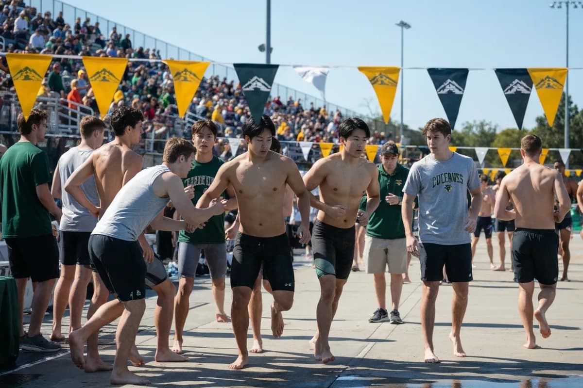Varsity Boys Swimming vs Mesa Verde High School Photos photo 1