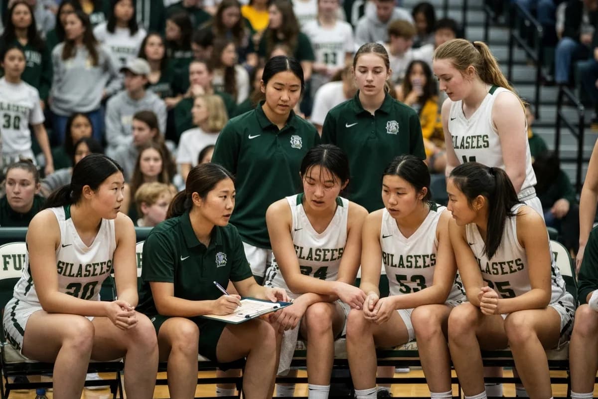 Freshman Girls Basketball vs Pinewood High School at Peregrine Field.