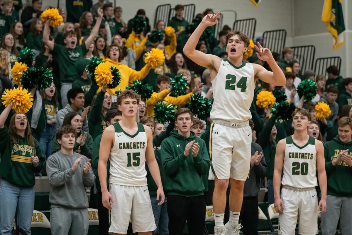 Varsity Boys Basketball vs Crestwood High School.