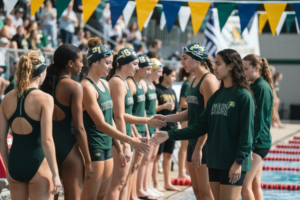 Varsity Girls Swimming vs Ridgeview High School at Peregrine Field.