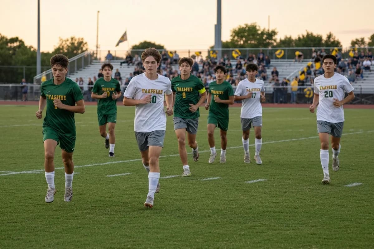 Varsity Boys Soccer vs River Oaks Academy Photos photo 1