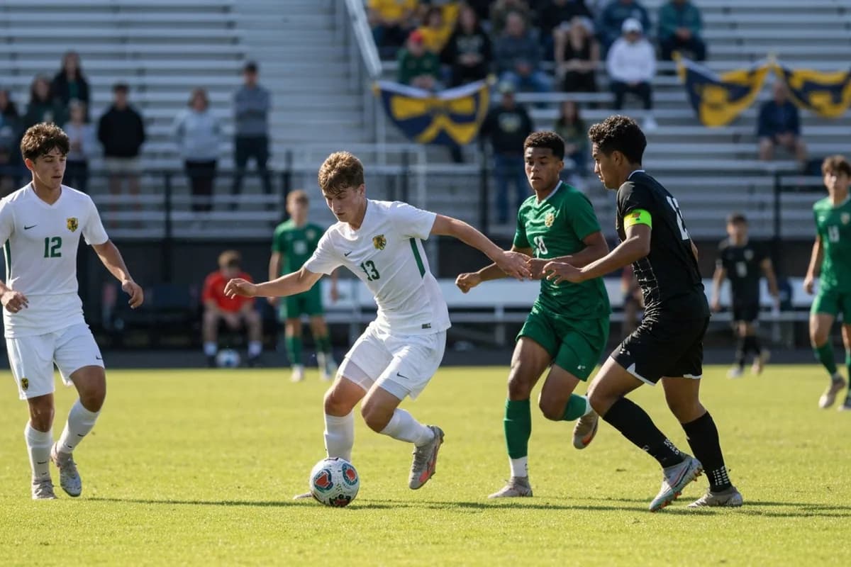 Varsity Boys Soccer vs River Oaks Academy Photos photo 2