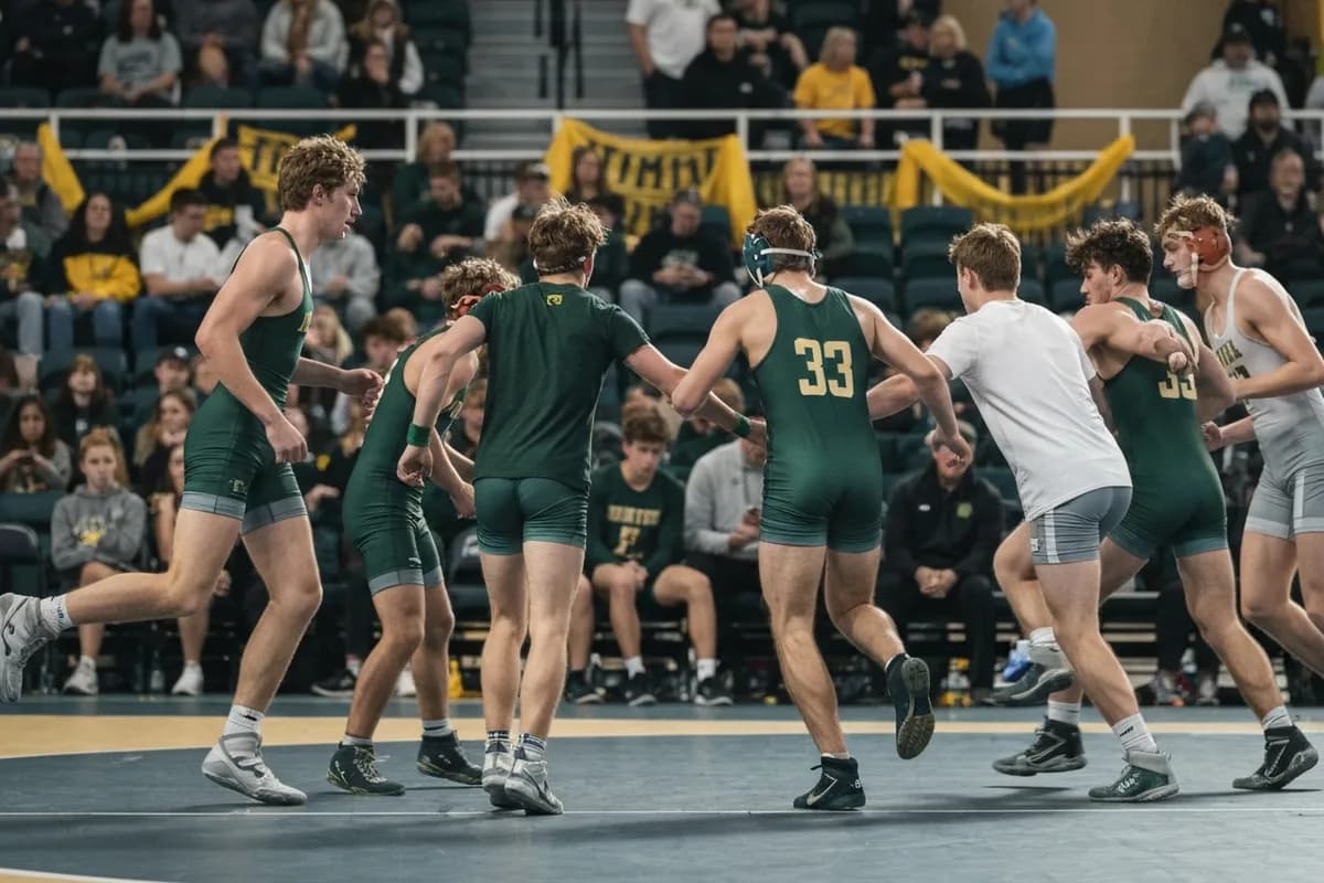 Varsity Boys Wrestling vs Silver Creek High School Photos photo 1