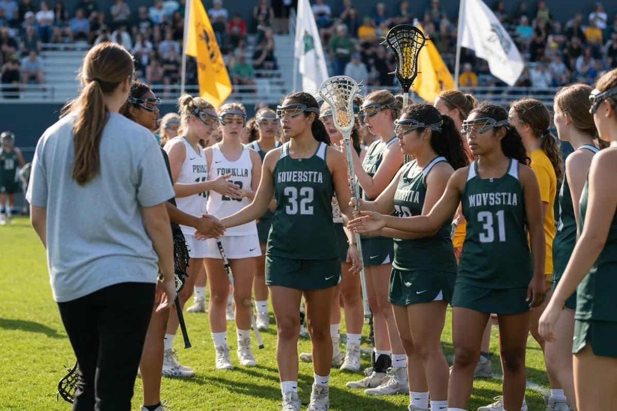 Varsity Girls Lacrosse vs Cedar Ridge Academy at Peregrine Field.