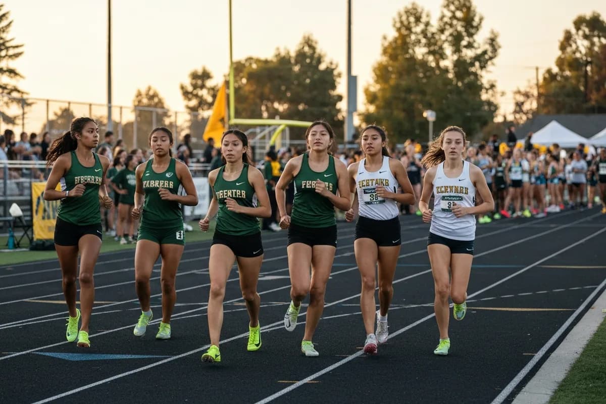Junior Varsity Girls Track & Field vs Timber Creek High School at Peregrine Field.
