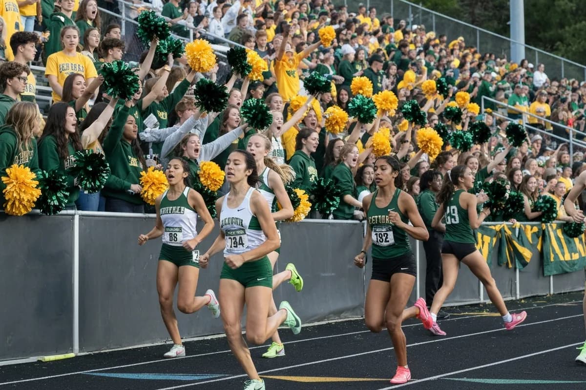 Junior Varsity Girls Track & Field vs Timber Creek High School at Peregrine Field.