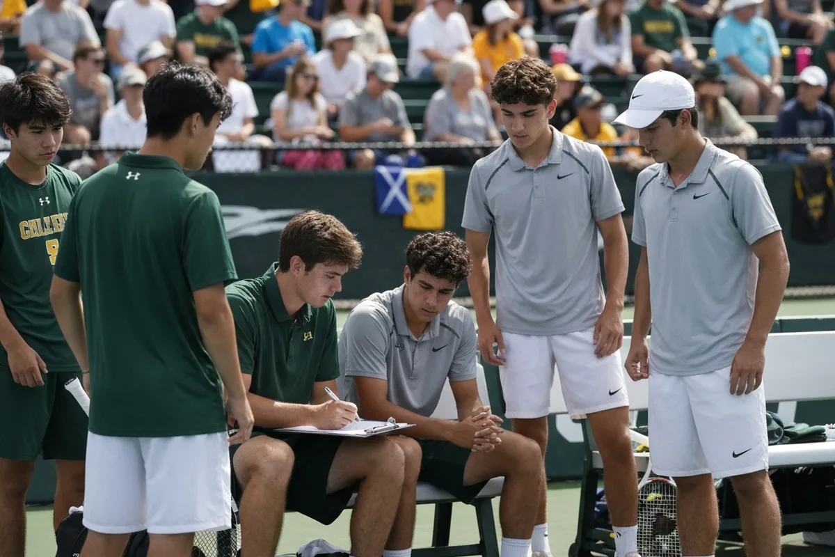 Varsity Boys Tennis vs Cedar Ridge Academy Photos photo 3