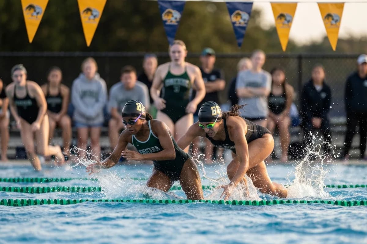 Varsity Girls Swimming vs Ironwood Preparatory Photos photo 2
